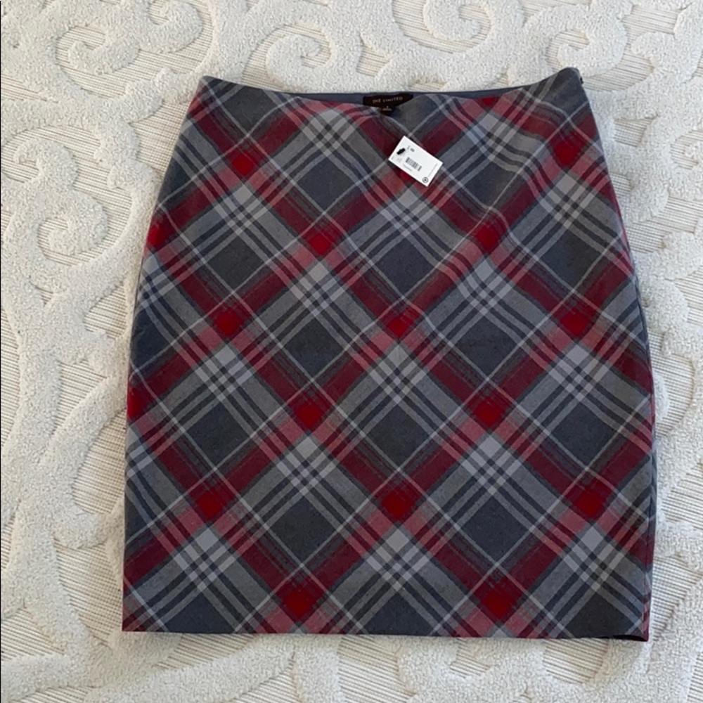 NWT “the limited” plaid pencil skirt